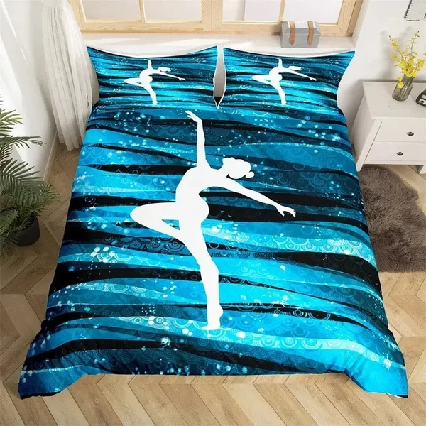 Minimalist Energetic Gymnast Quilt Cover Exceptional