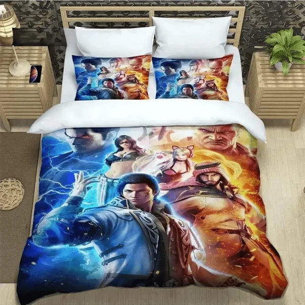 Practical Tekken Bloodline Quilt Cover Durable