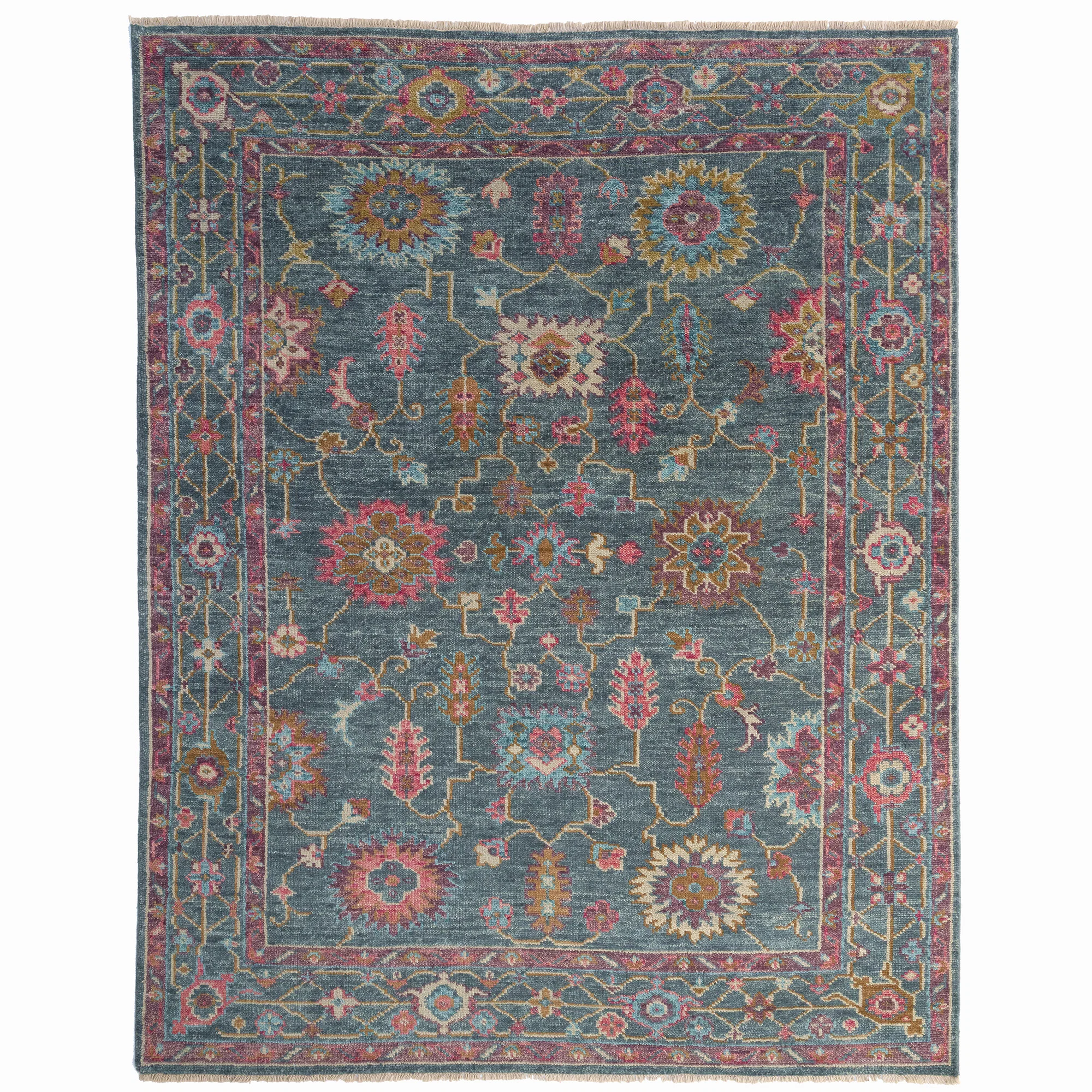 Detailed Verve Berry Multi Rug Soft