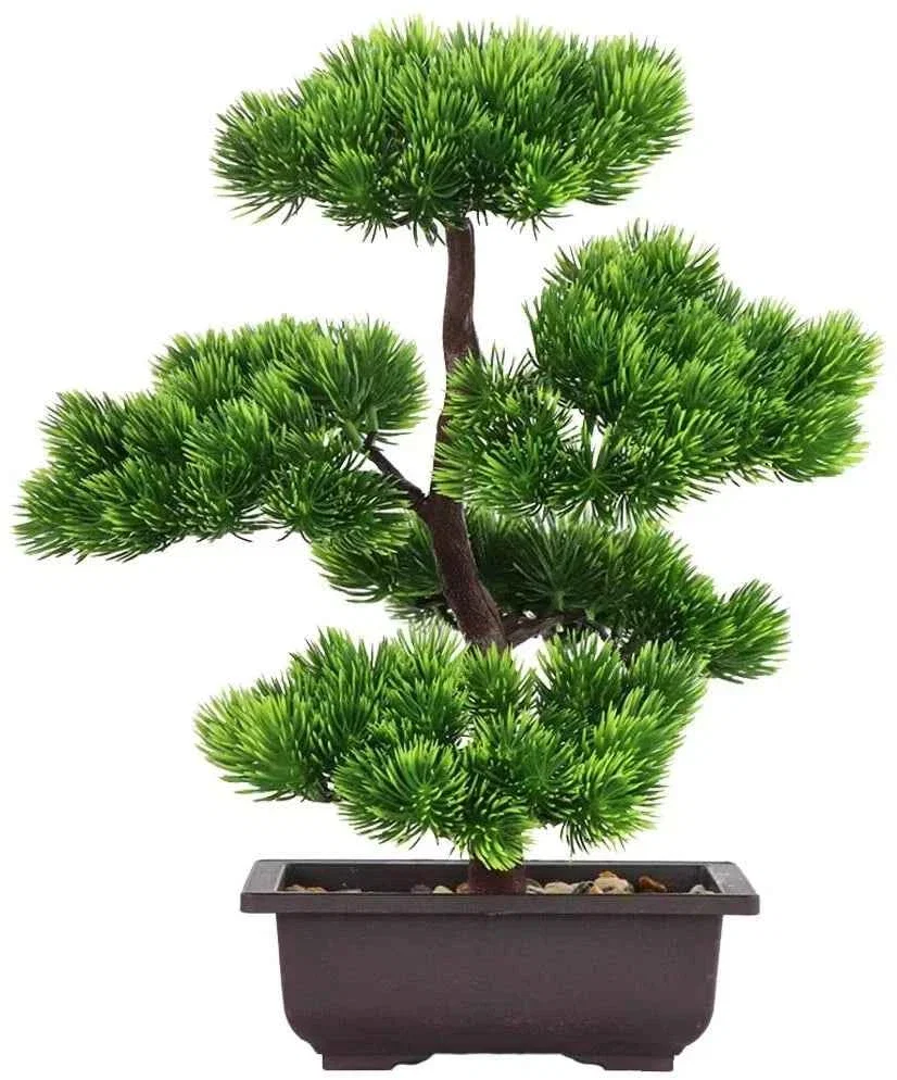 Official Artificial Japanese Pine Bonsai Tree in Pot for Desktop Decor Exclusive