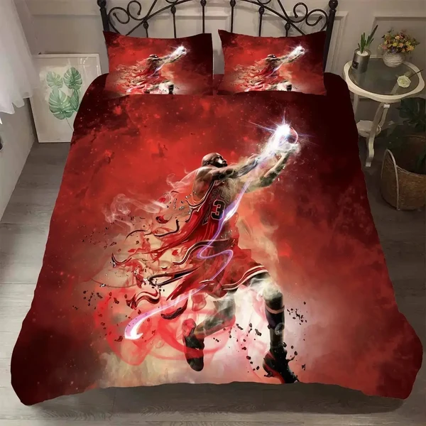 Genuine 3D Basketball Champion Bedding Set Recyclable