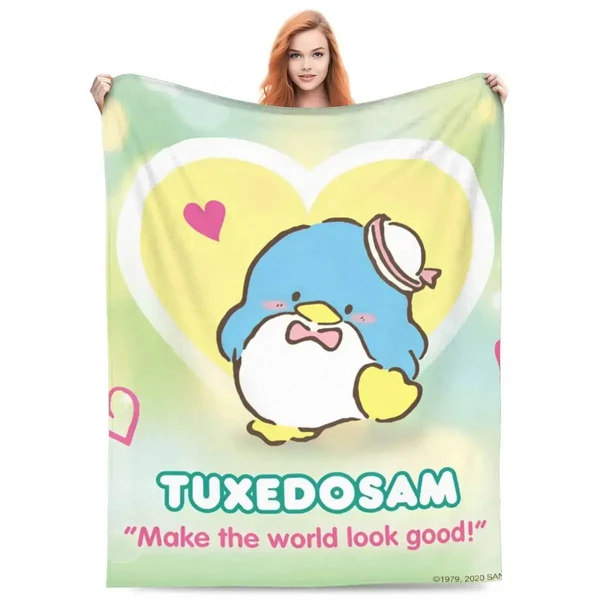 Innovative Sanrio Tuxedo Sam Throw Blanket Certified