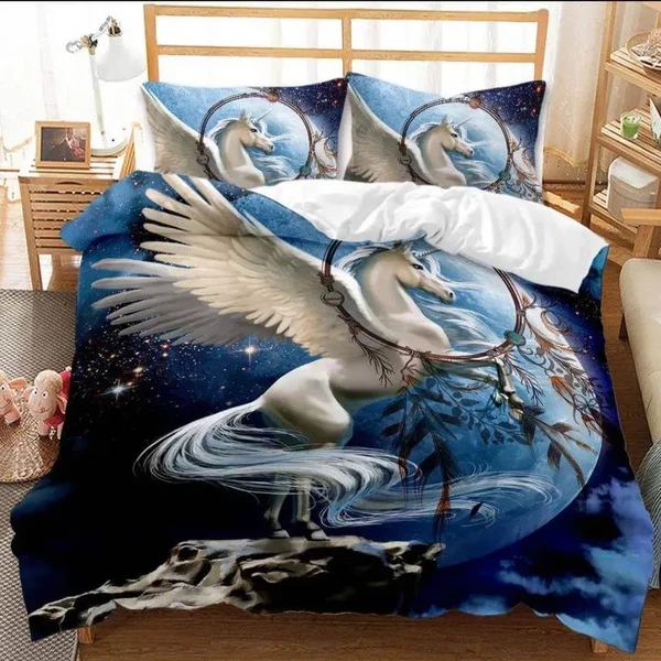 Expertly Made Unicorn Doona Cover Set Enhanced