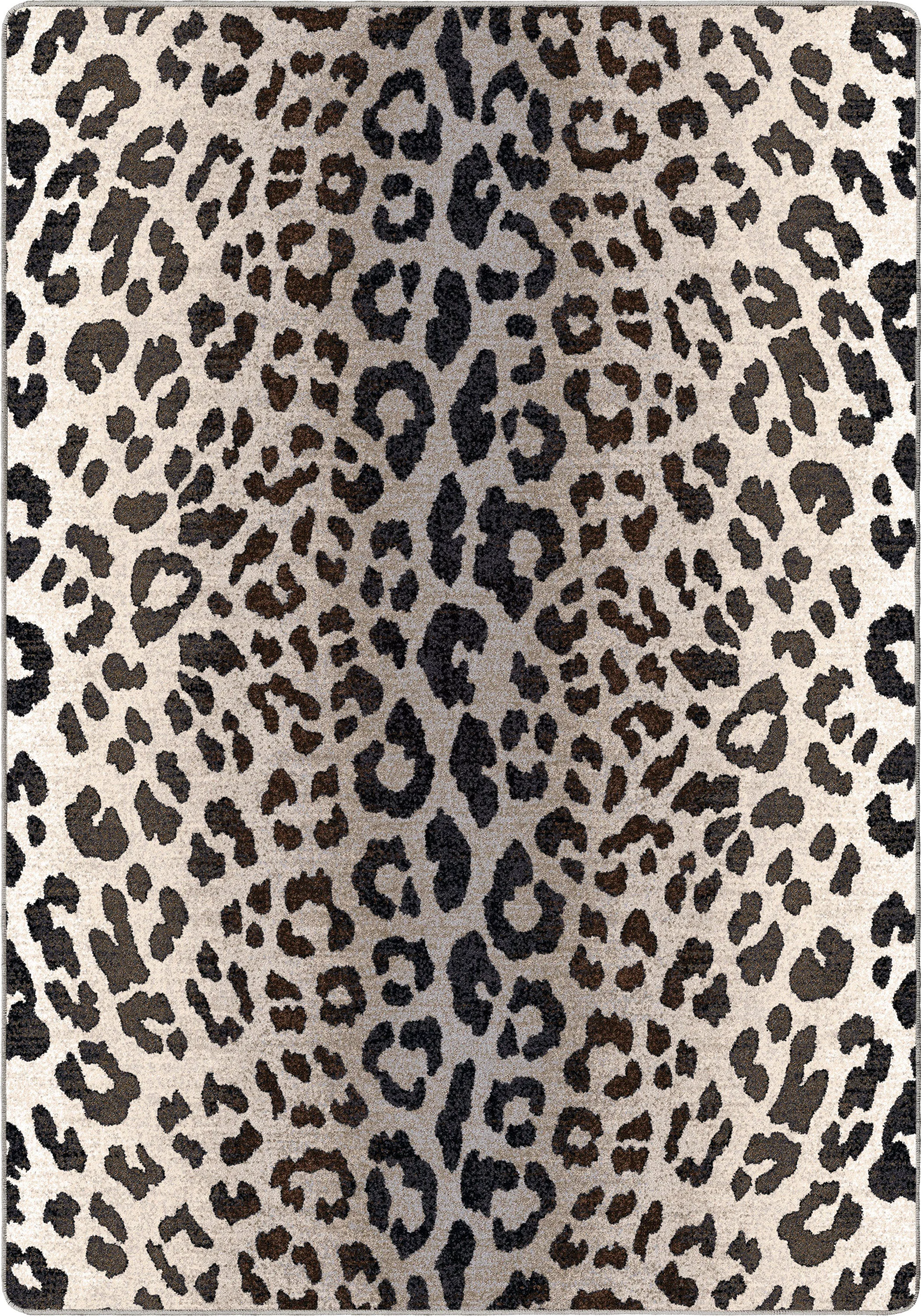 Pure Emery Snow Leopard Rug – Silver Quality