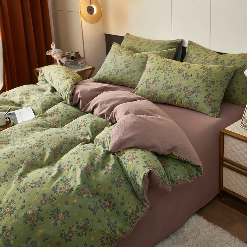 Reusable Ownkoti Ditsy Floral Cotton Double Gauze Bedding Easy-to-Use