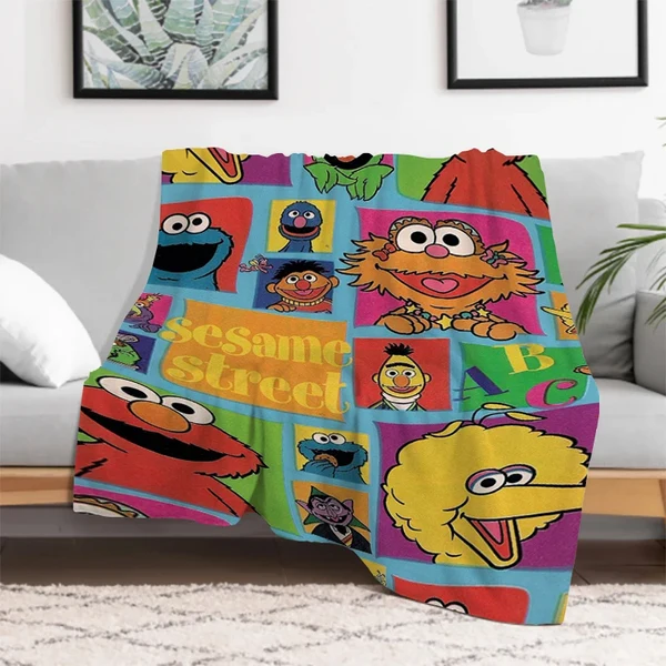 Excellent Sesame Street Blanket – Cookie Monster amp Elmo Kids Throw Blanket Smooth