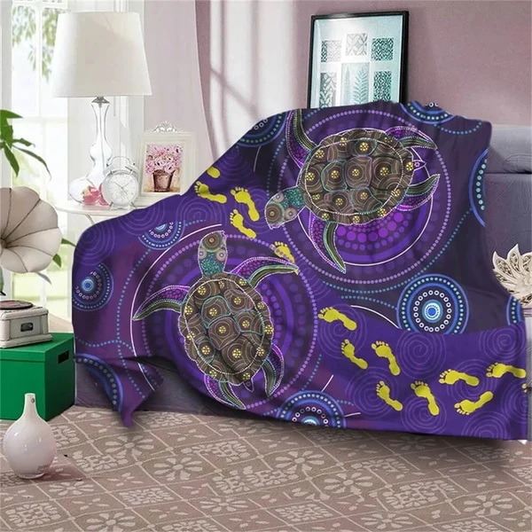 Efficient Ab Turtle Blanket – Indigenous Australian Art Throw Dependable