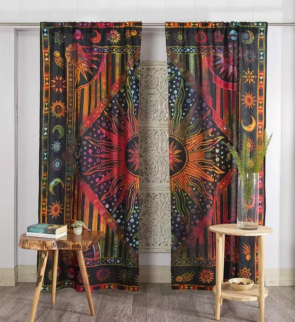 Luxury Bohemian Art Style Curtains – Boho-Inspired Window Drapes for Living Room amp Bedroom Proven