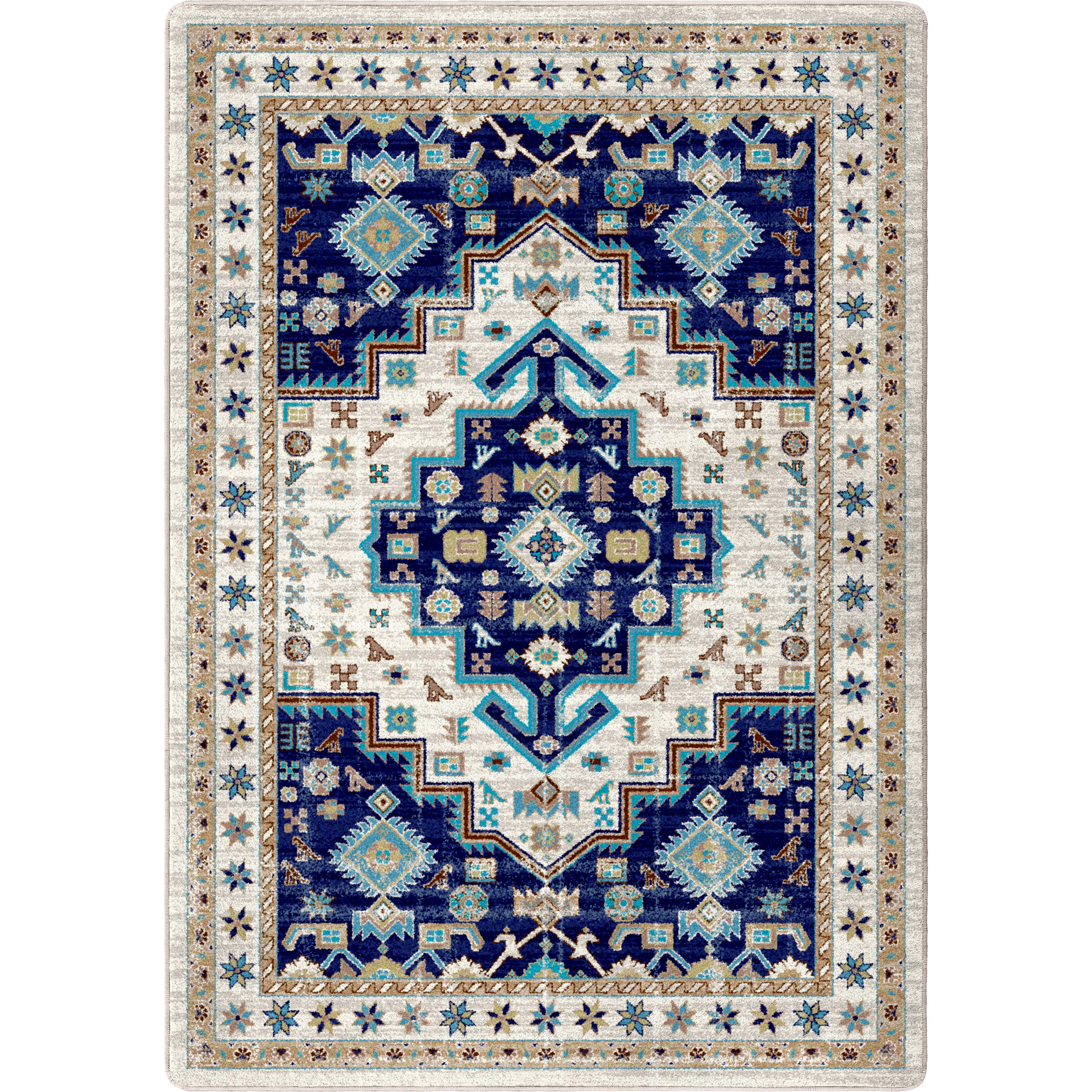 Top-Quality Persian Version Rug – Dusk Blue Sophisticated