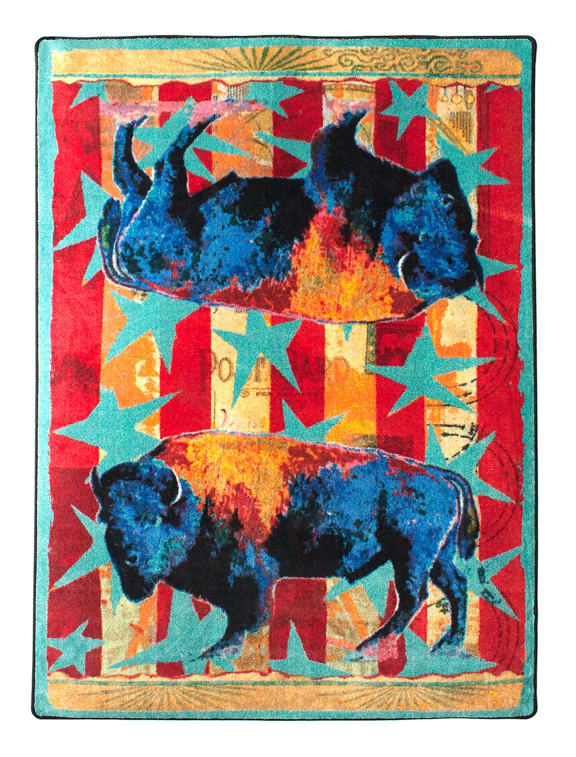 Exceptional Ruiz Buffalo Stars amp Stripes Rug – Liberty Comfortable