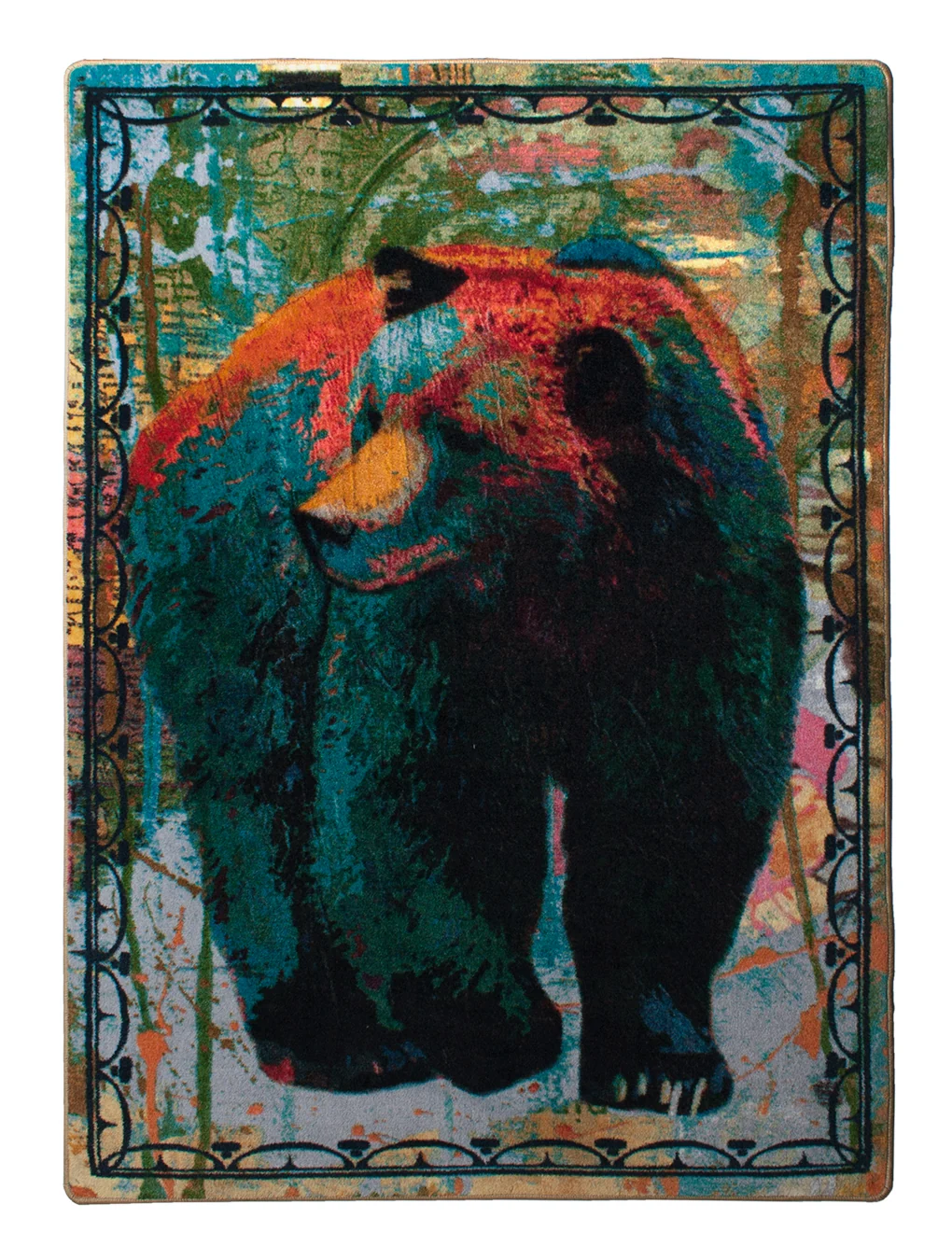 Detailed Ruiz Vertical Bear Rug – Paint Proven