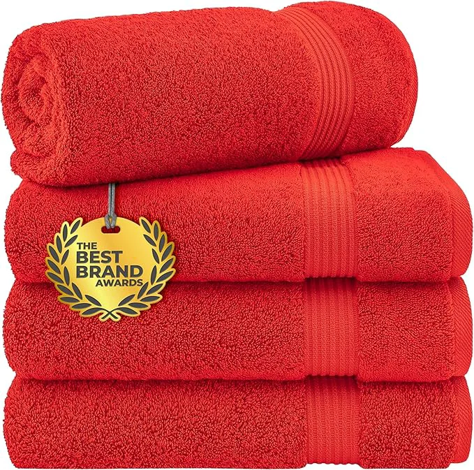 Advanced Cotton Paradise 4 Piece Turkish Bath Towels Durable