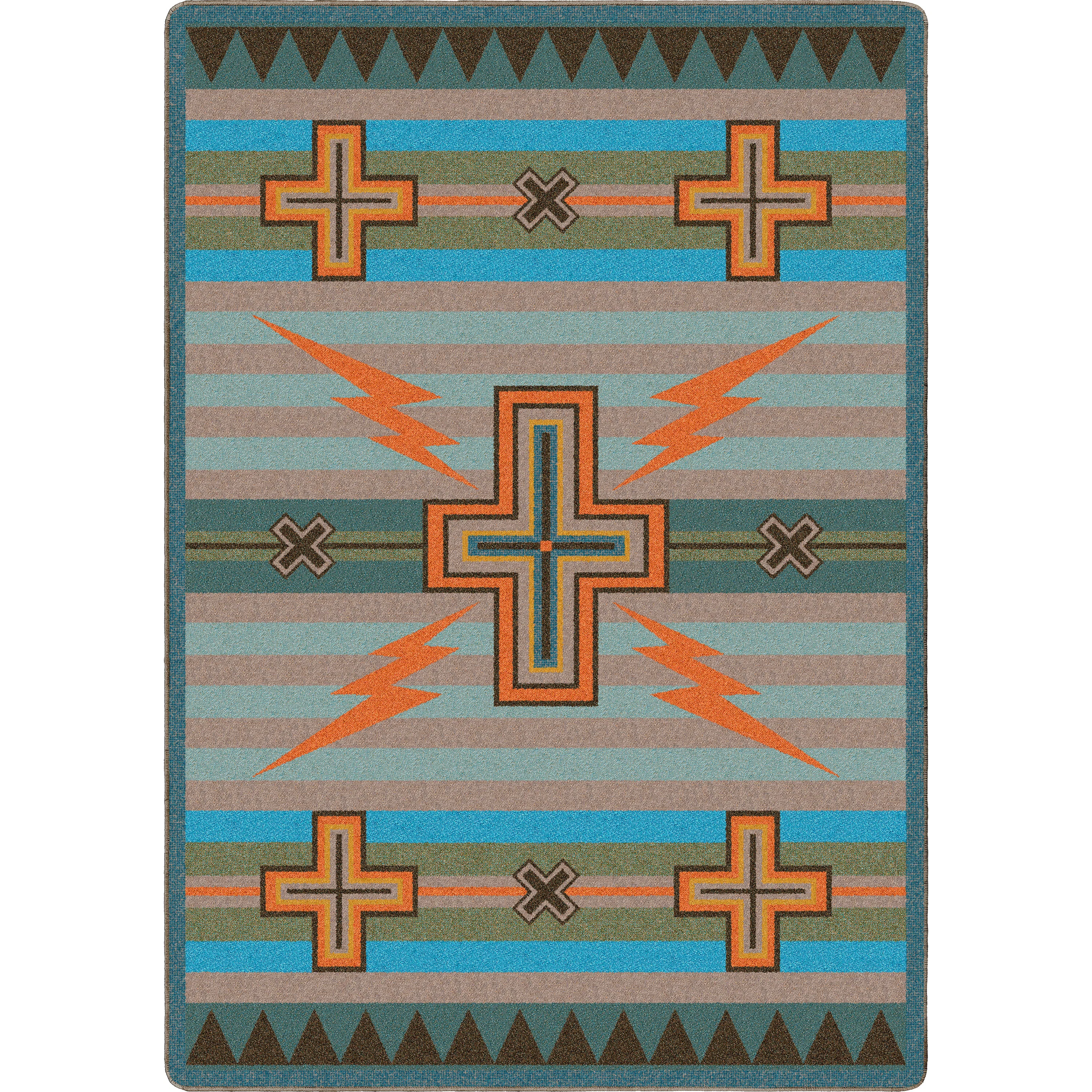 Crafted Tempest Rug – Turquoise High-Grade