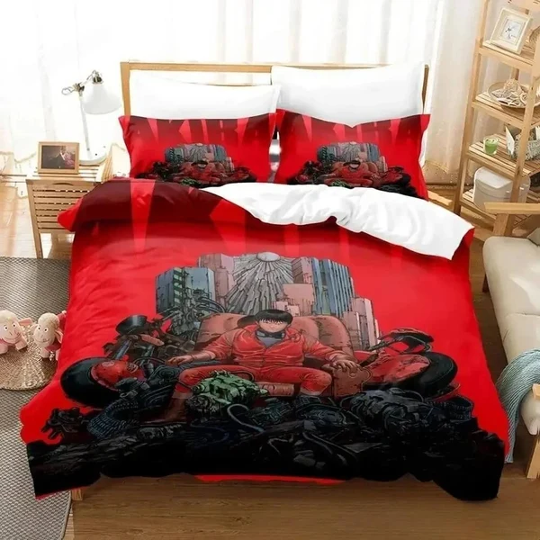 Fine Crafted Akira Anime Bedding Set – 3D Duvet Cover for Kids Teens amp Adults Proven