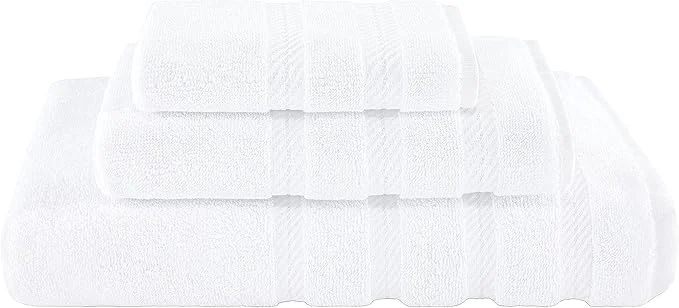 American Soft Linen Premium 3 Piece Towel Set 1 Bath Towel 1 Hand Towel 1 Smart