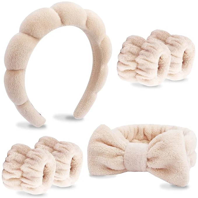 Breathable VELSCRUN 6 Pack Spa Headband Makeup Headband Face Wash Headbands Skincare Classic