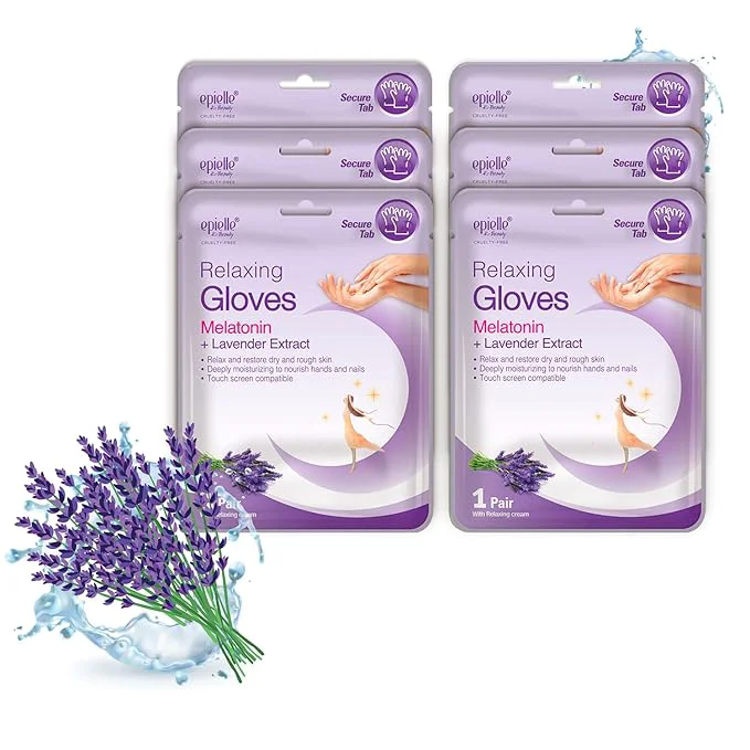 Effective Epielle Relaxing Hand Mask 6 Pairs Soften and Restore Specialty