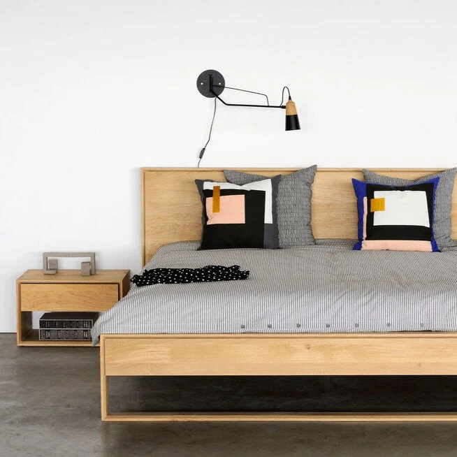 Clean Nordic II Solid Oak Bed King Elite