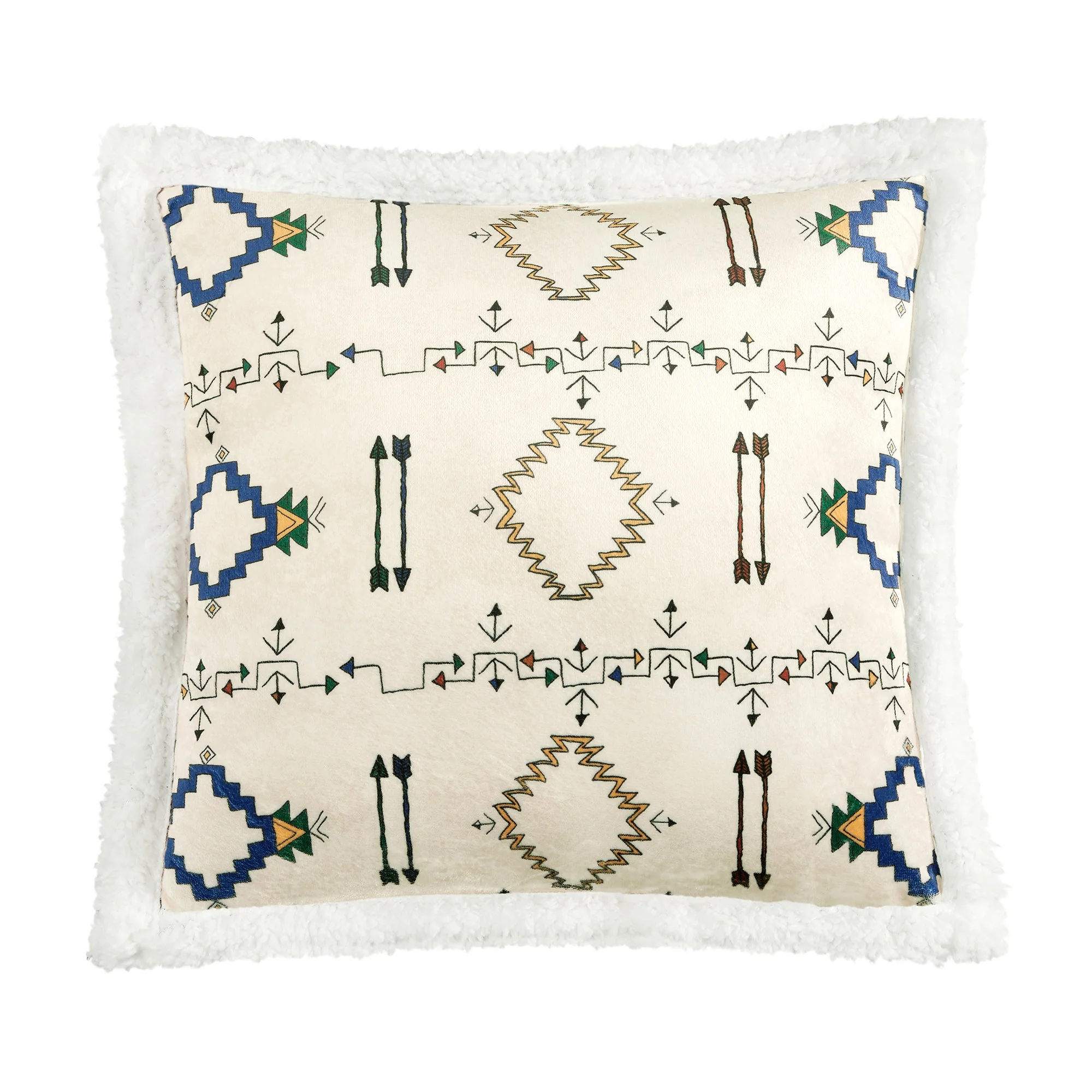Quality Arrow Campfire Sherpa Pillow Clean