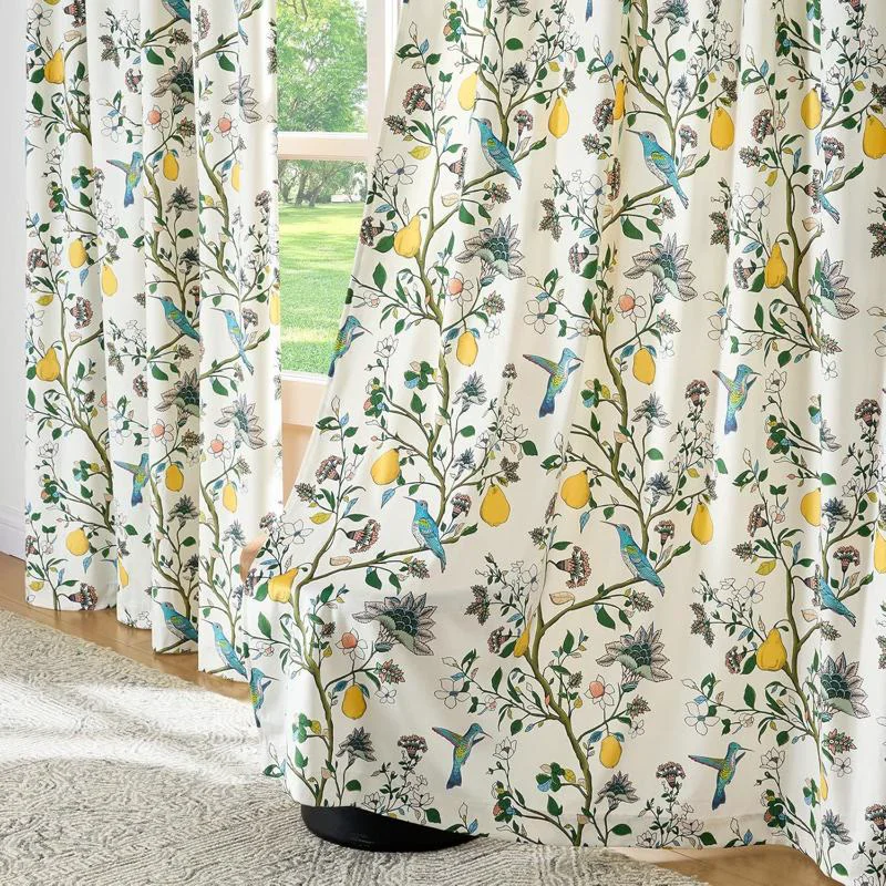 Soft Ownkoti Vintage Country Bird amp Floral Curtain Recyclable