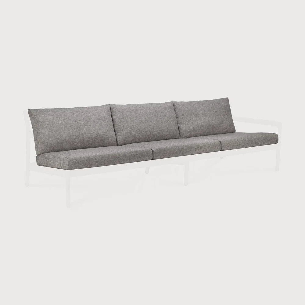 Eco-Friendly Jack Outdoor Sofa 3 Seater Cushion Set Mocha Fabric Convenient