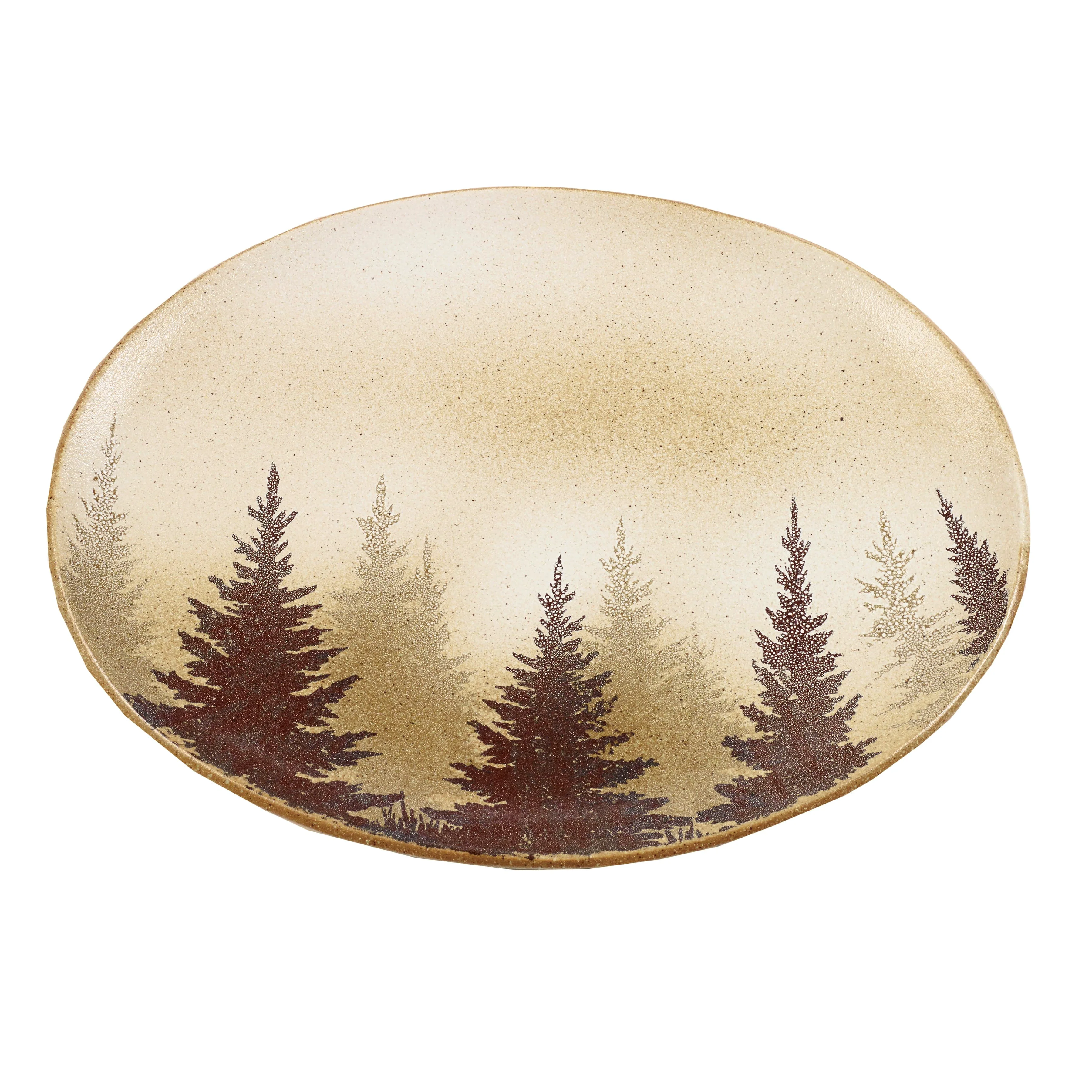 Artisan Clearwater Pines Ceramic Serving Platter First-Class