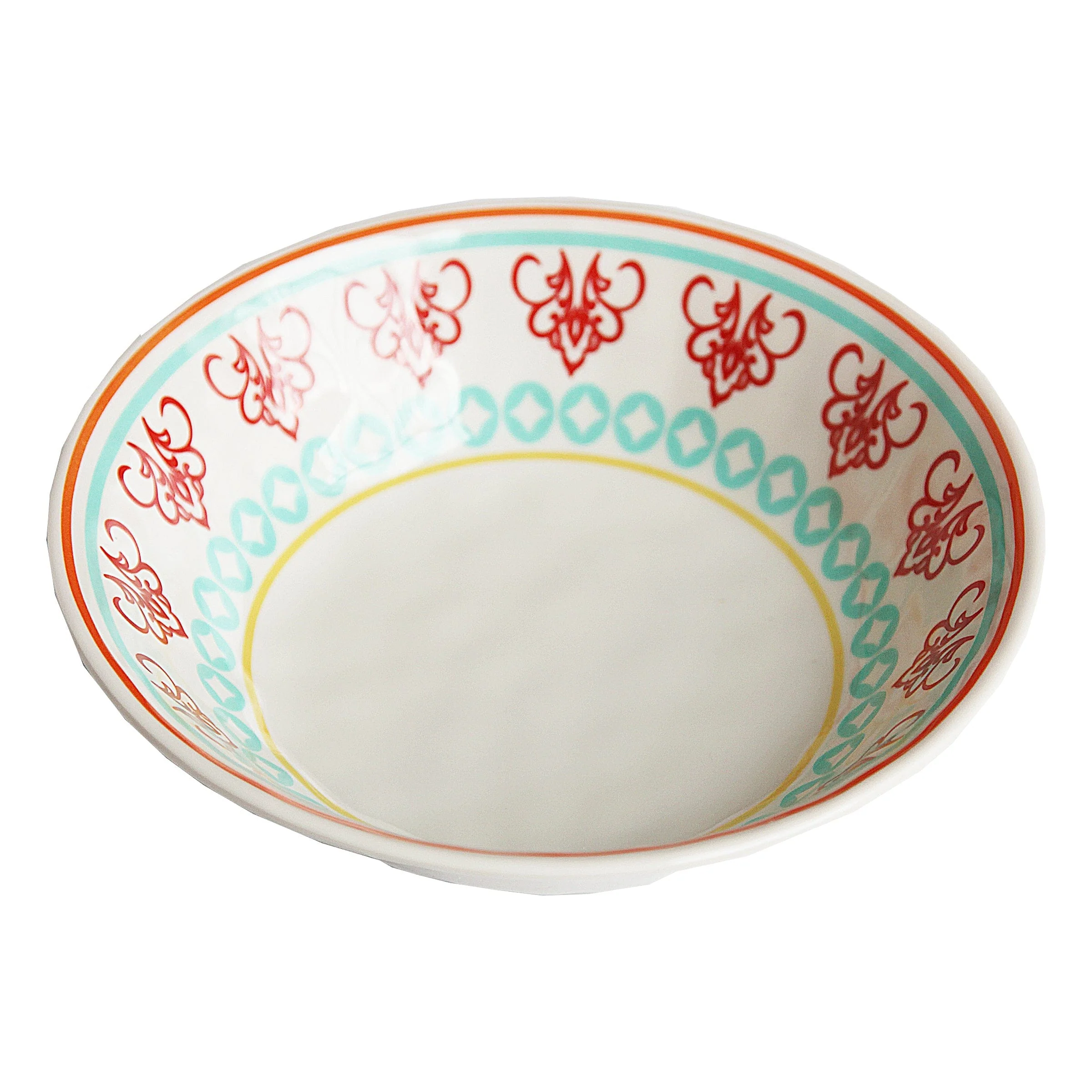Green Western Melamine Dinner Bowl Set 4 Pc Convenient