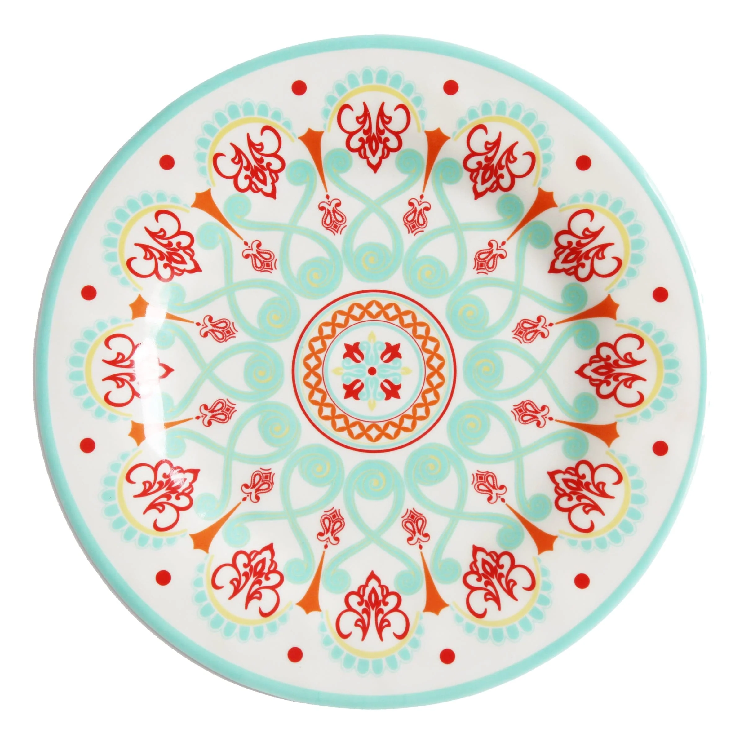 Responsible Western Melamine Dinner Plate Set 4 Pc Prestigious