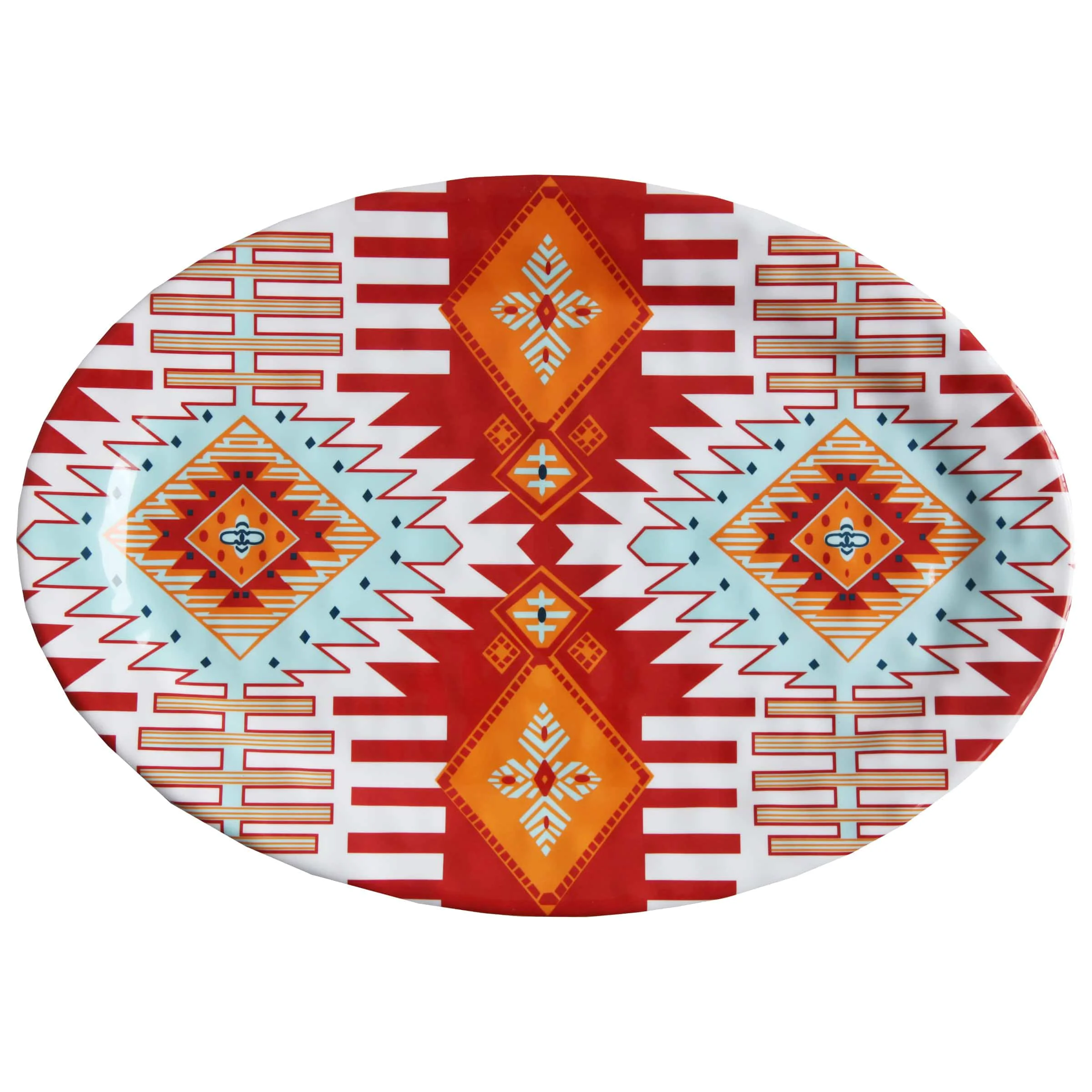 Traditional Southwest Melamine Serving Platter Top-Quality