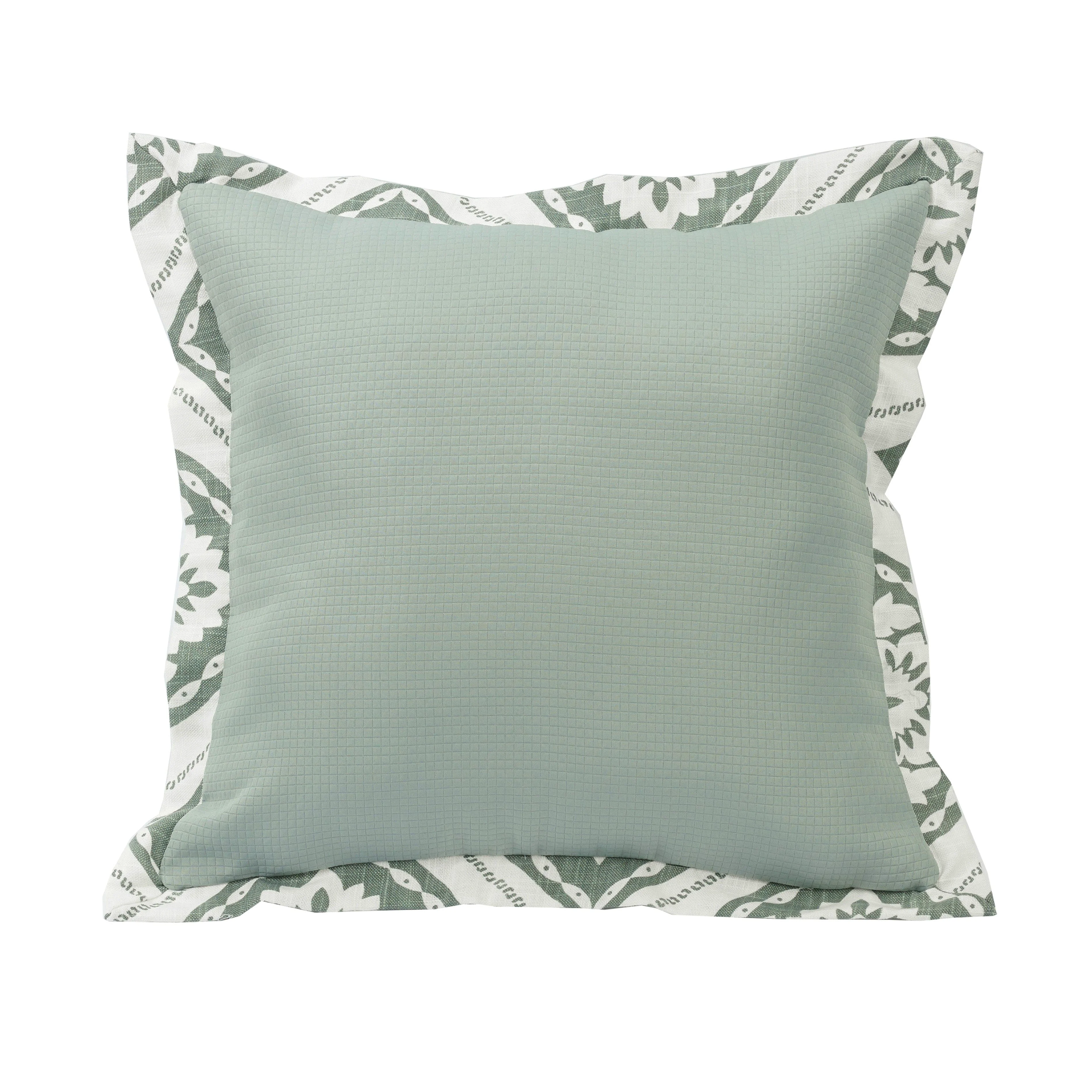 Proven Belmont Textured Fabric Graphic Printed Flanged Pillow Artisan