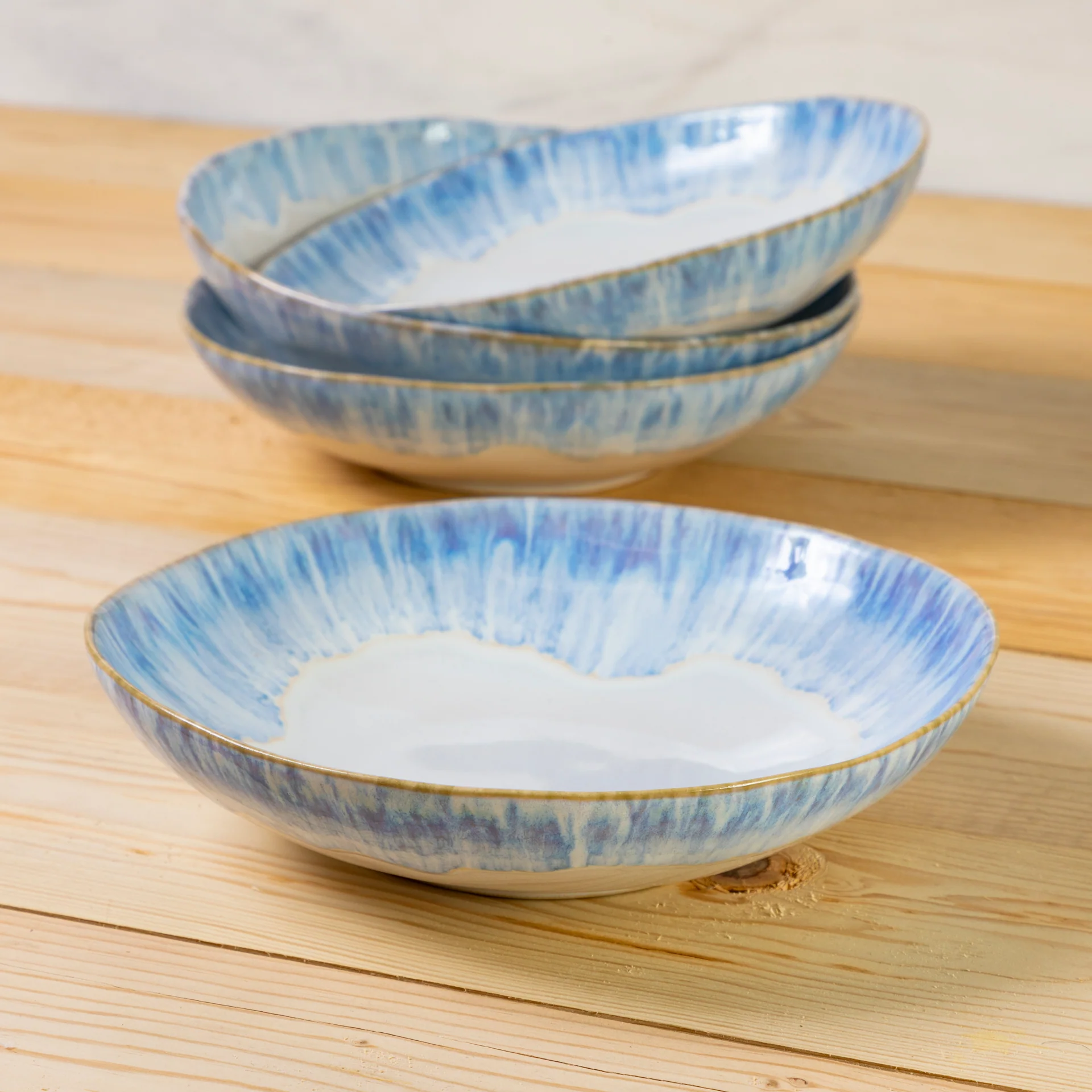 Stylish Brisa Pasta Bowl Ria Blue Set of 6 Excellent