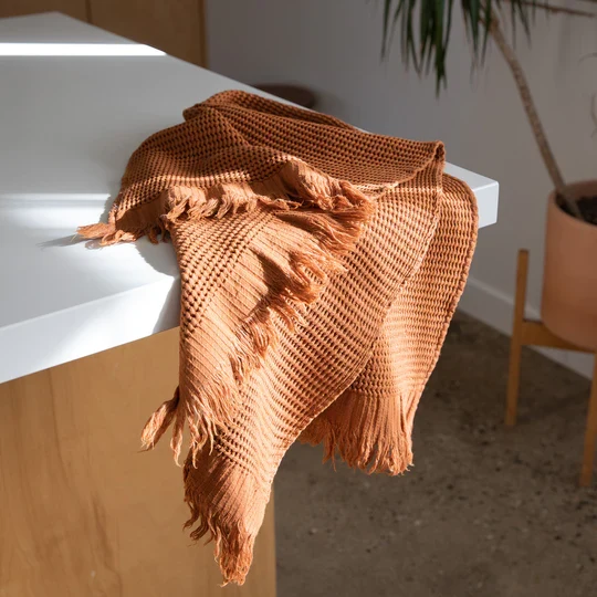 Unique Ella Waffle Hand Towel Sedona Modern