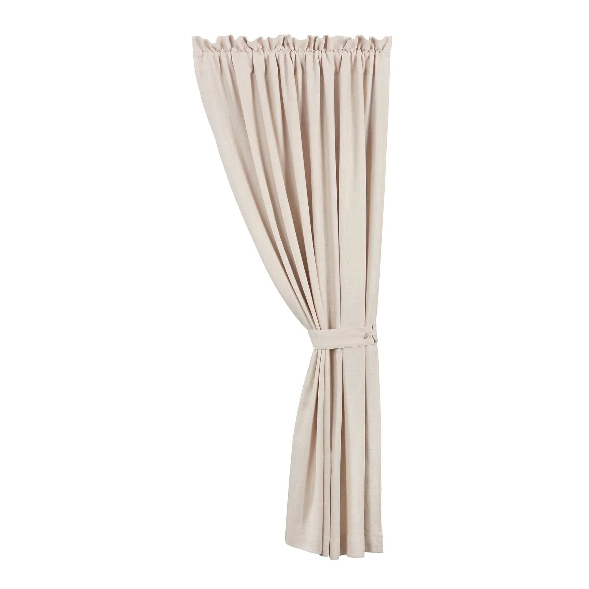Premium Material Luna Extra Long Lined Curtain Panel Pure