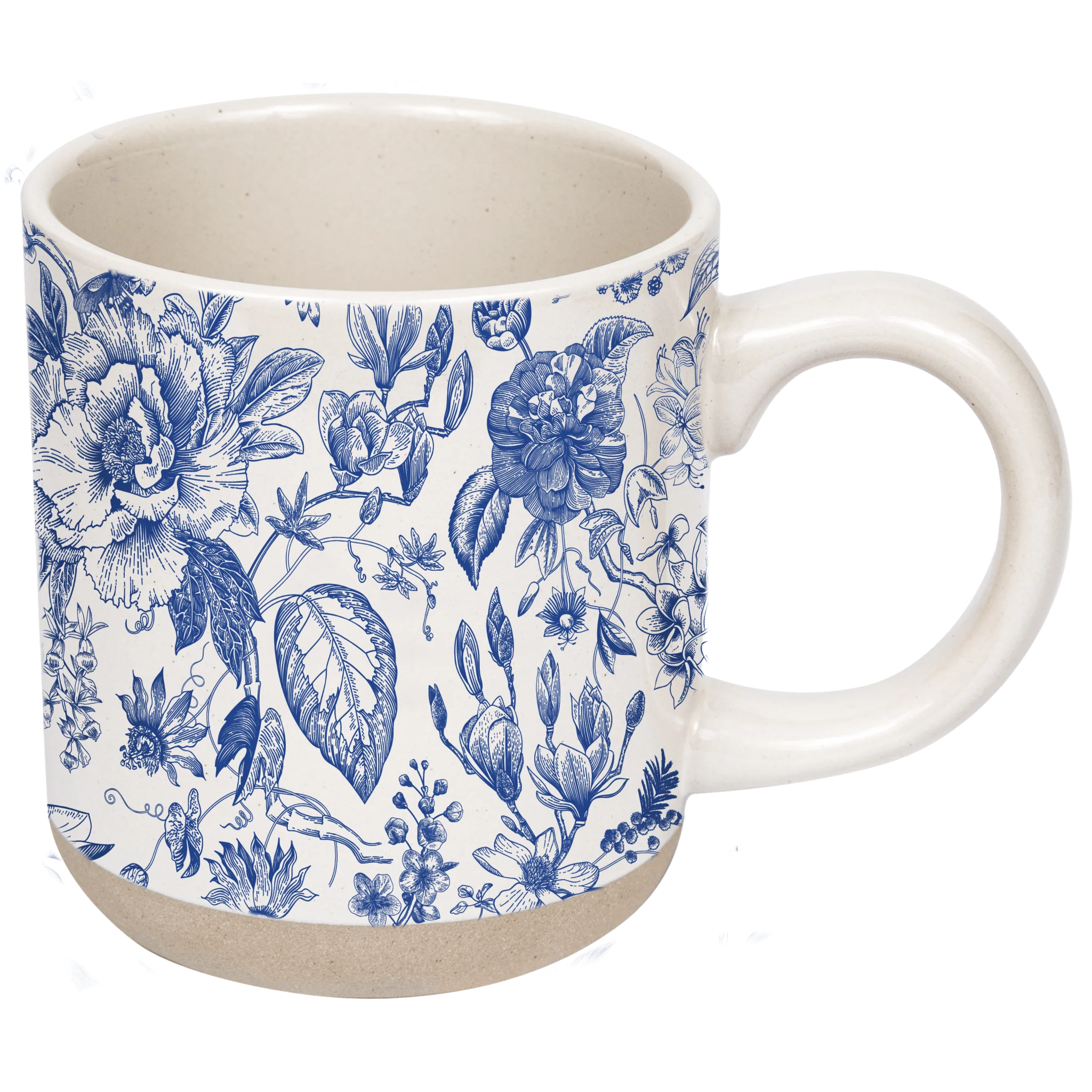 Enhanced Blue Delft 14 oz Stoneware Coffee Mug Premium Material