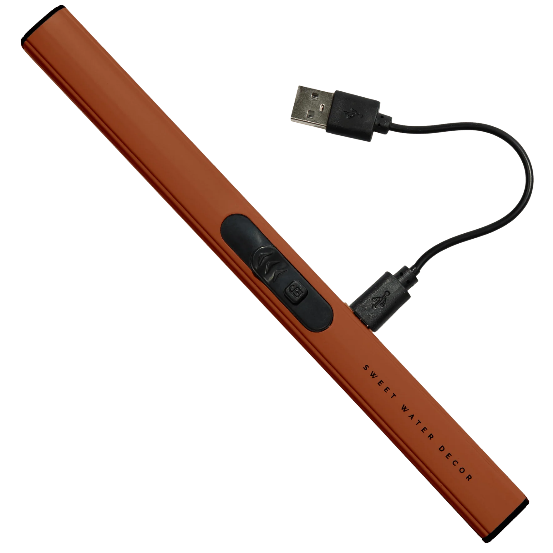 Easy-to-Use Burnt Orange Electric Lighter Effective