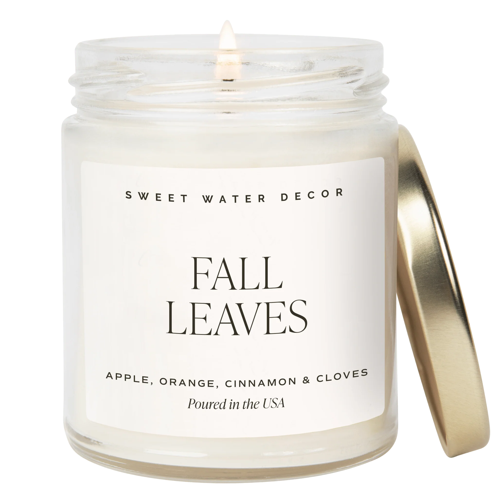Environmentally Friendly Fall Leaves Soy Candle - Clear Jar - 9 oz Superior