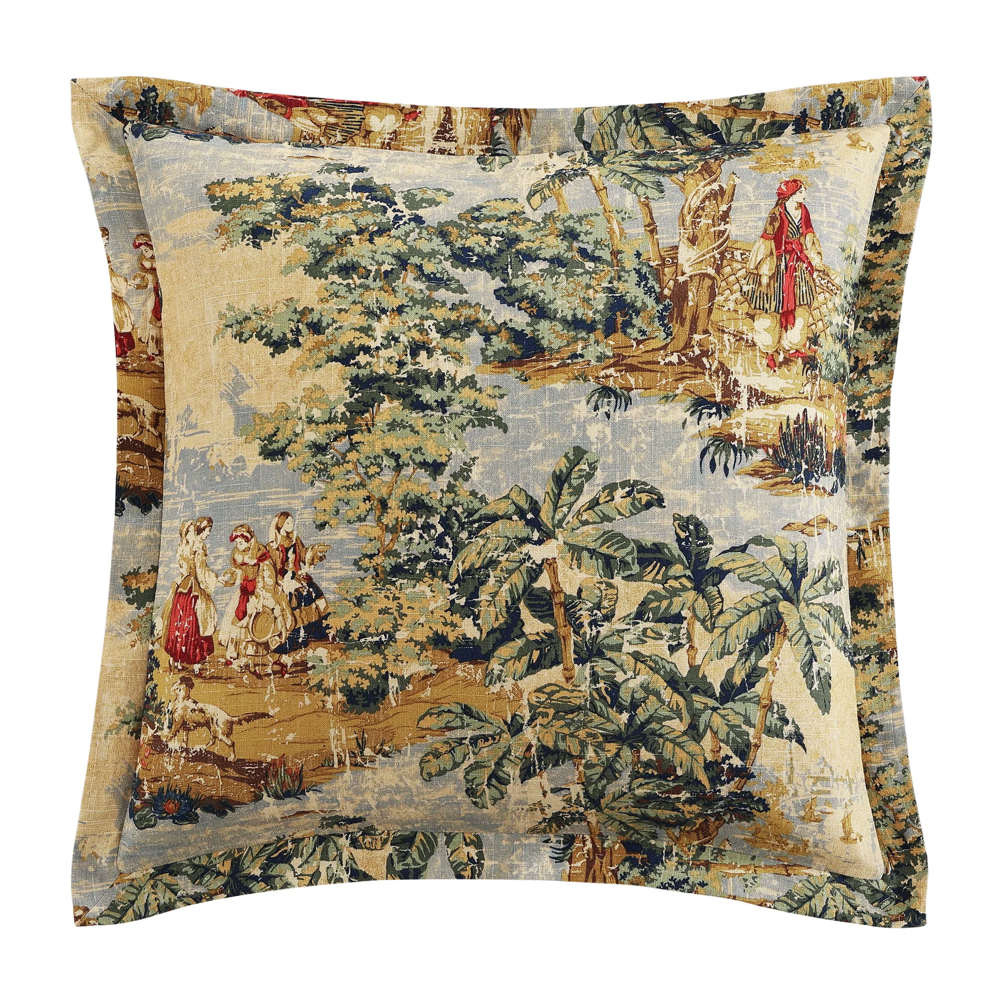 Unique Provence Washed Linen Euro Sham Professional