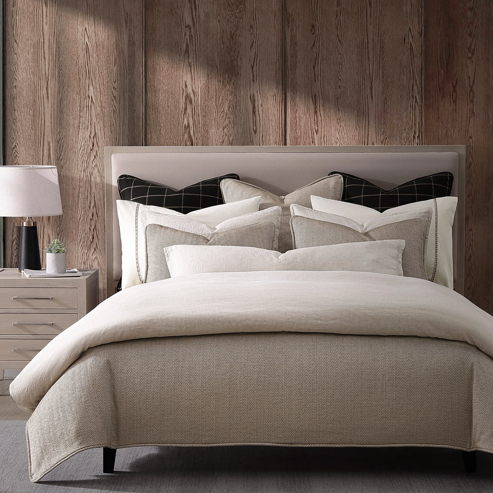 Proven Chenille Herringbone Duvet Cover Set 3 Pc Eco-Friendly