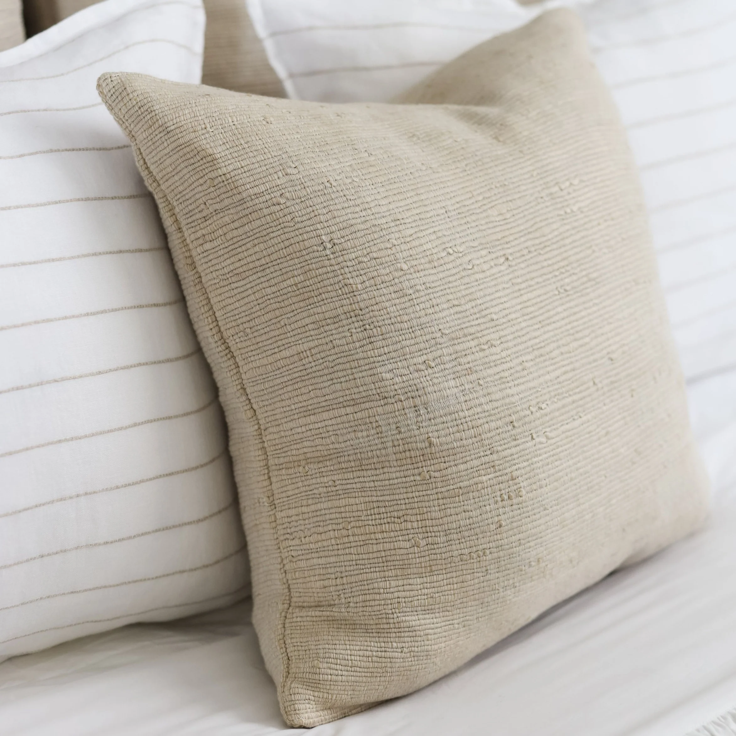Excellent Athena Square Pillow Natural Environmentally Friendly