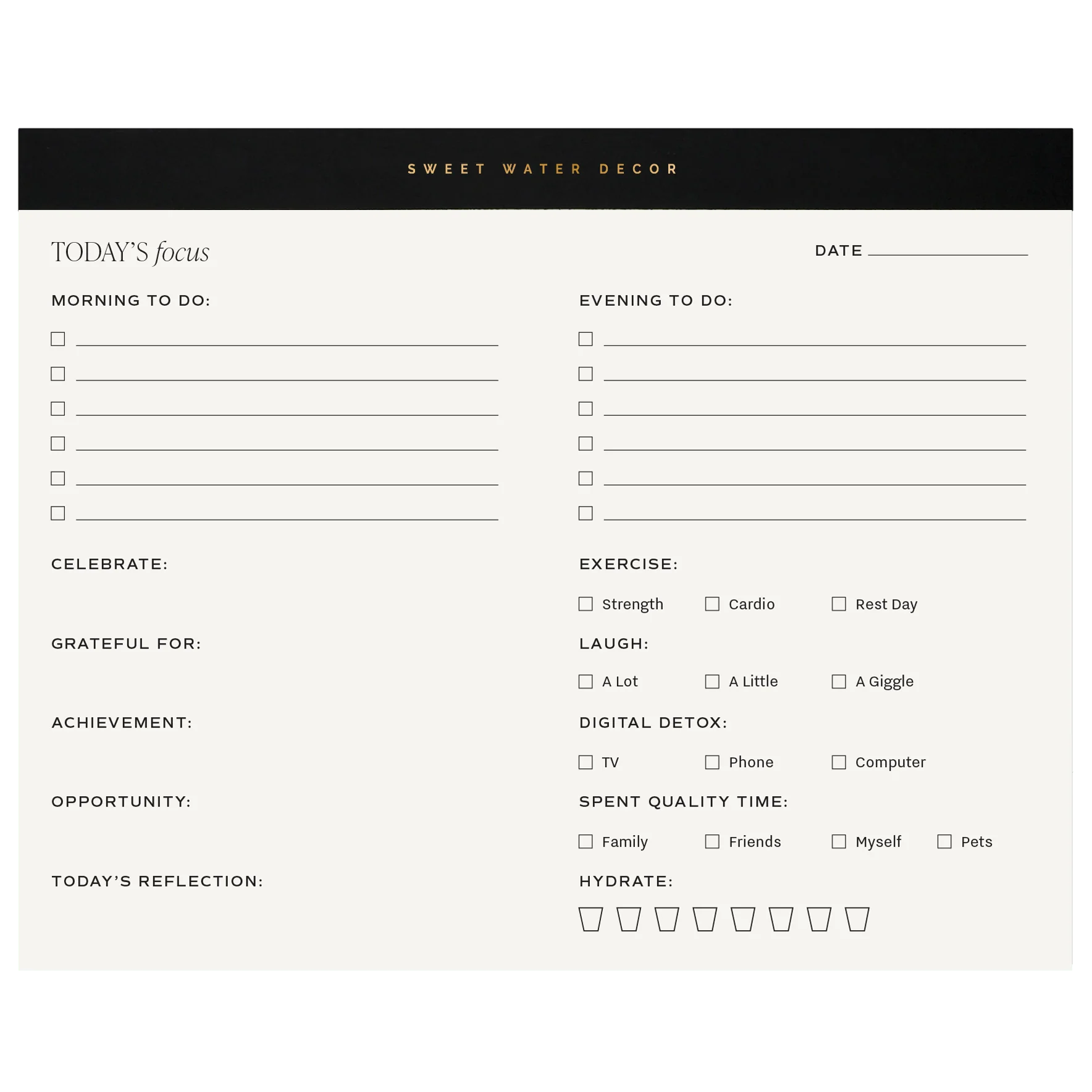 Quality Self Care Notepad Certified