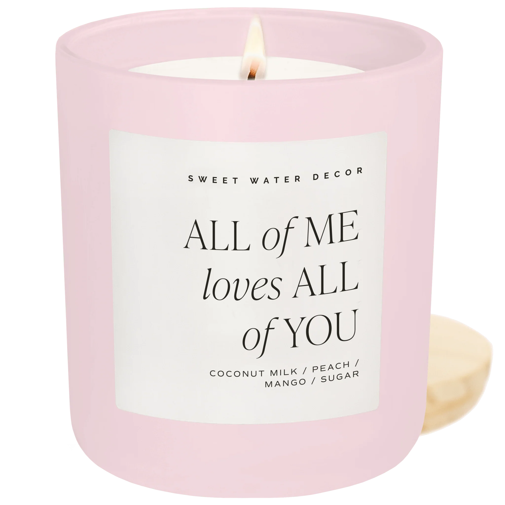 Exceptional All of Me Loves All of You Soy Candle - Pink Matte Jar - 15 oz High-Grade