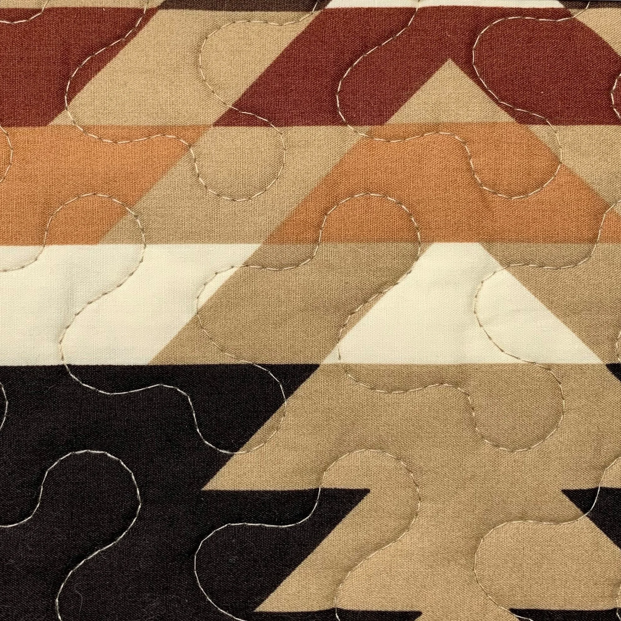 Prestigious Yosemite Aztec Reversible Quilt Swatch Natural