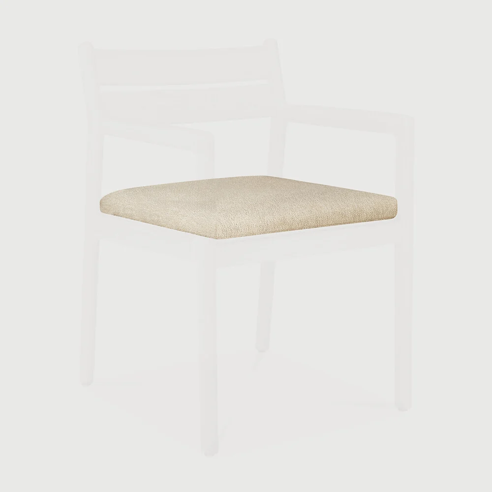 Eco-Friendly Jack outdoor dining chair seat cushion - Natural fabric Organic