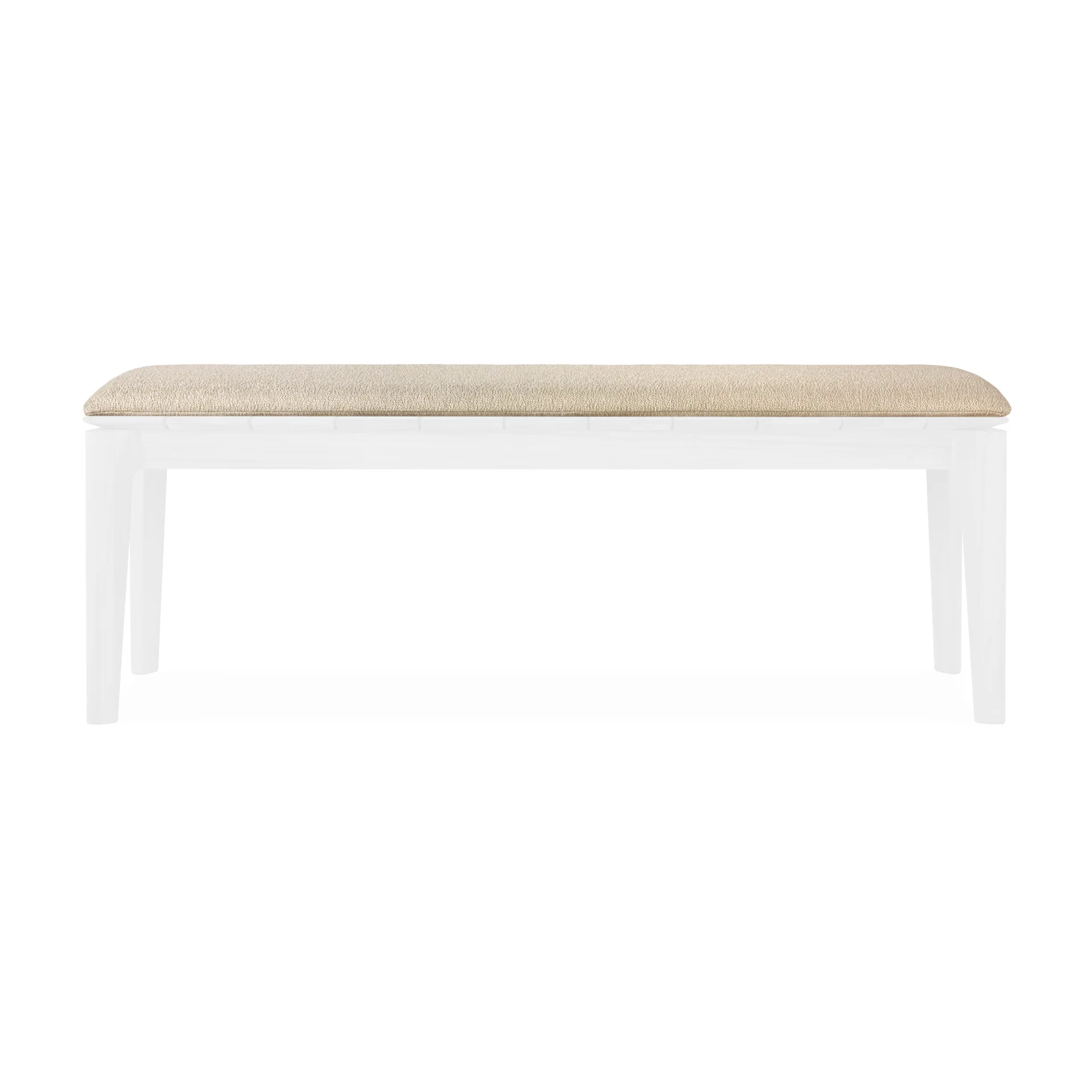 Genuine Bok outdoor bench cushion - Natural fabric - 2 seater Effective