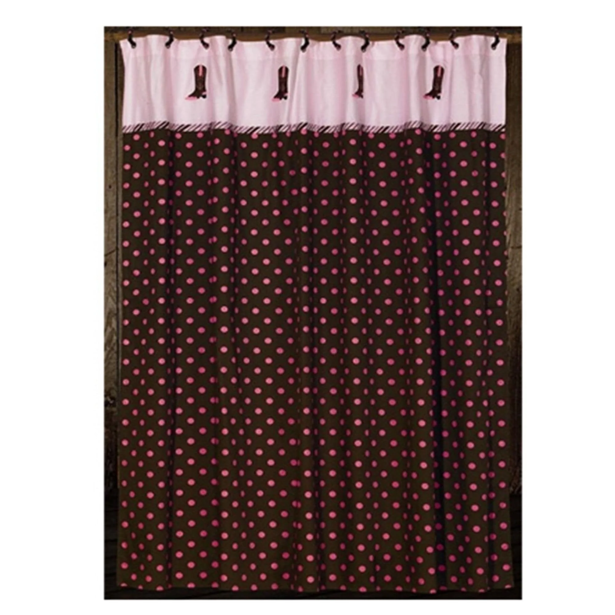 Premium Paisley Boot Shower Curtain Pure