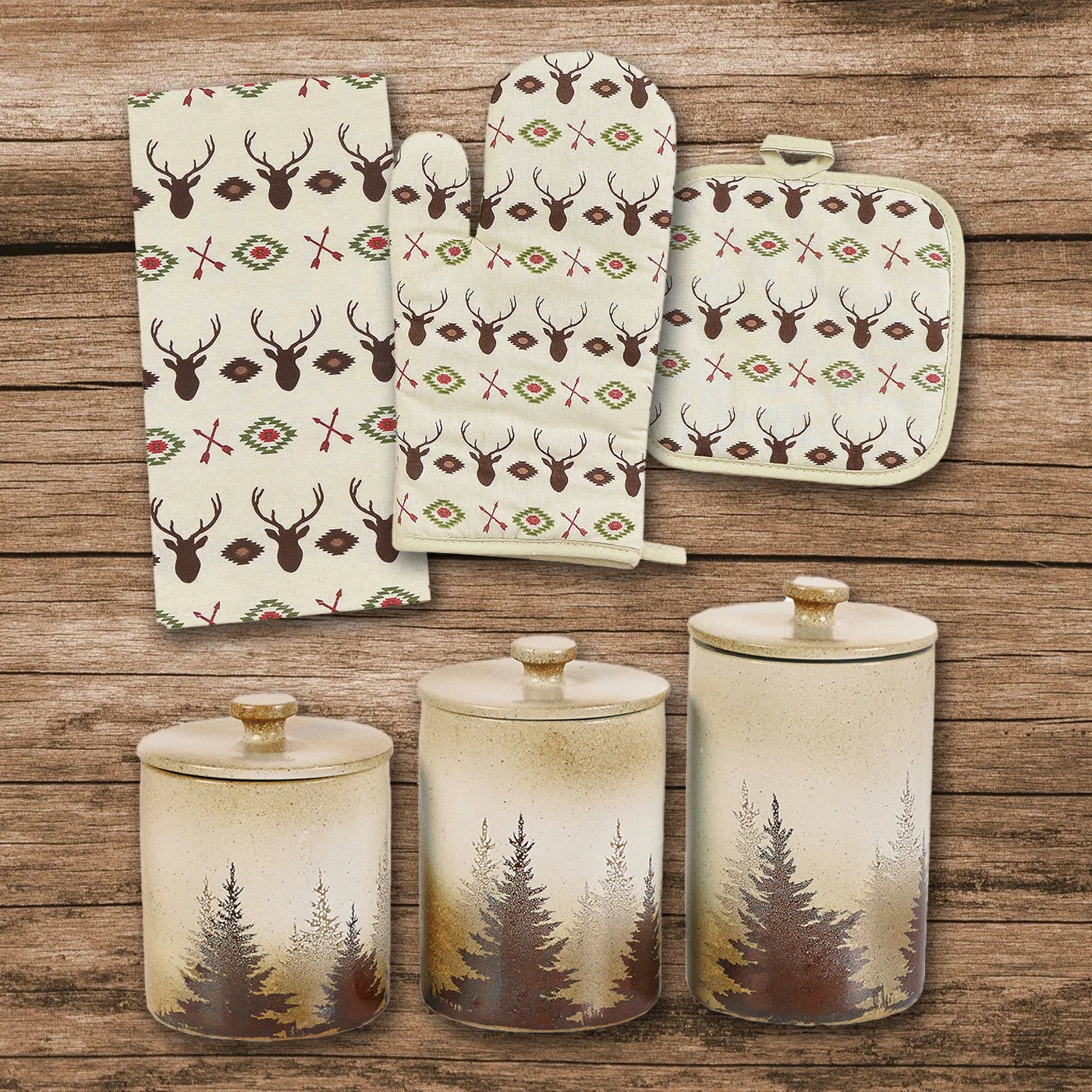 Consistent Aztec Multi Deer Print amp Clearwater Pines Set 13 Pc Lightweight