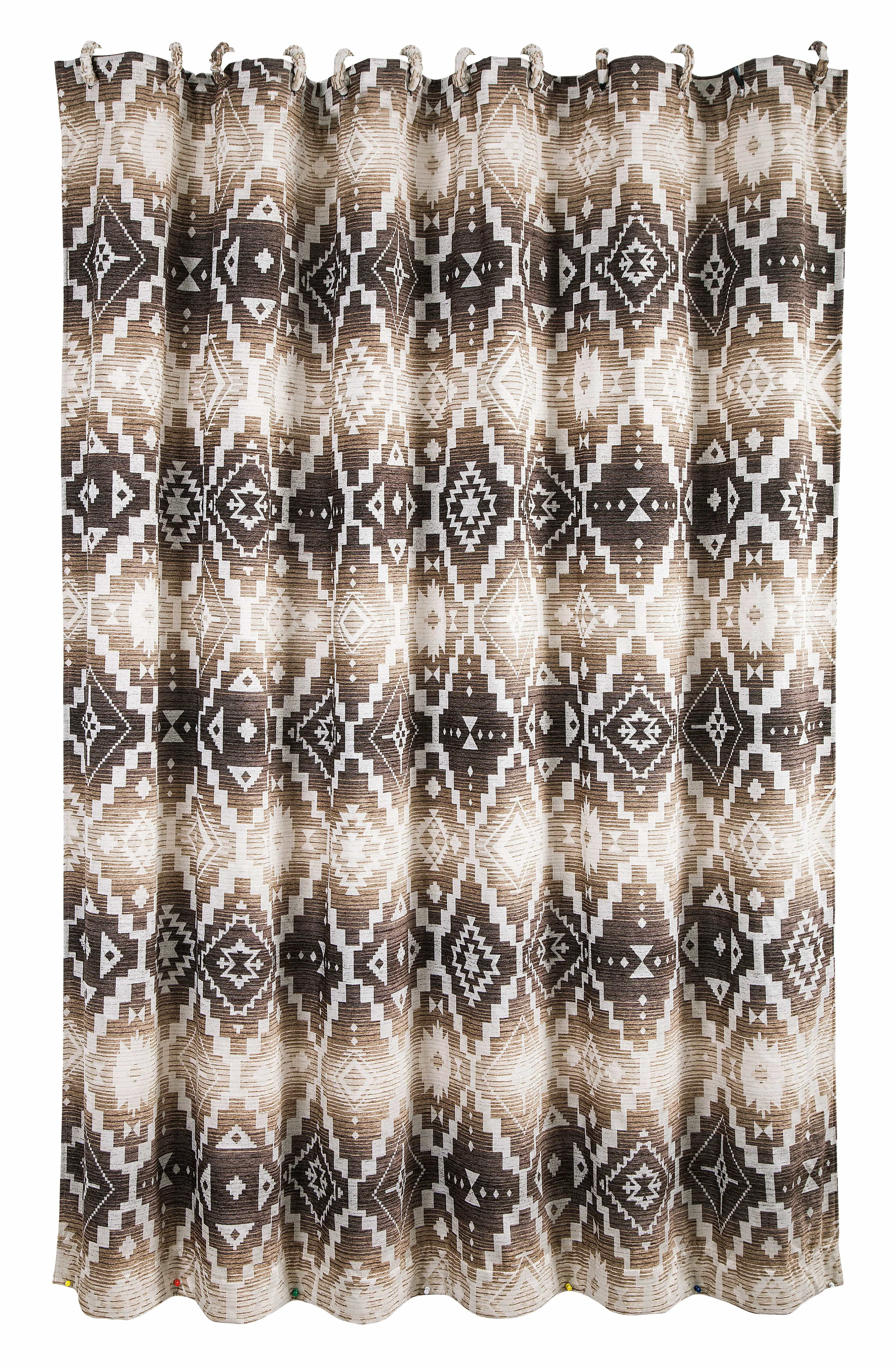 Reusable Chalet Aztec Shower Curtain Next-Generation