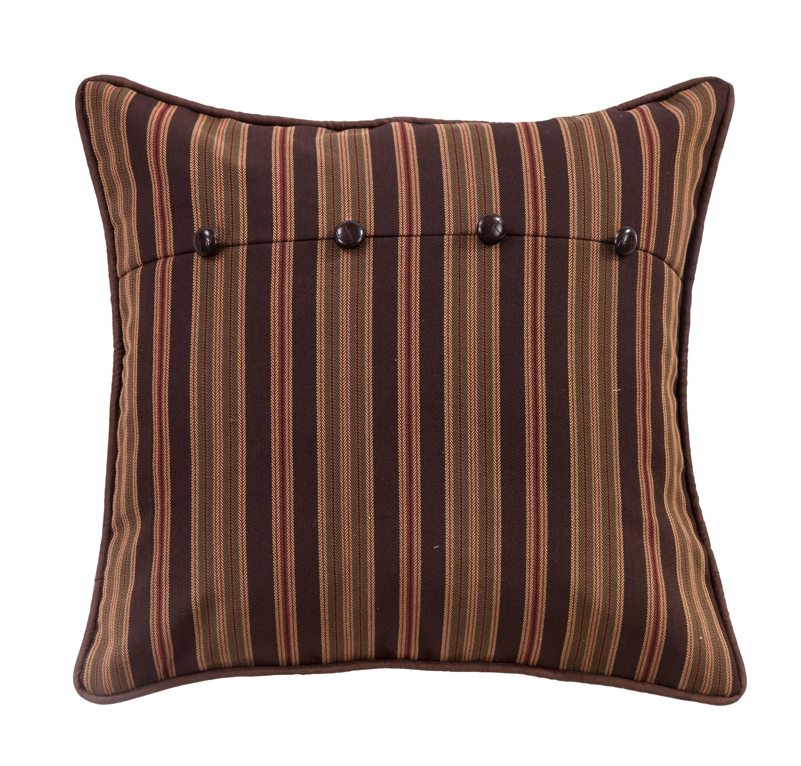 Solid Forest Pine Stripe Euro Sham Excellent