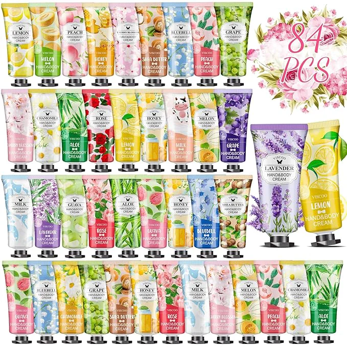 Authentic VISCOO 84 Pack Hand Cream Gifts Set Original Design
