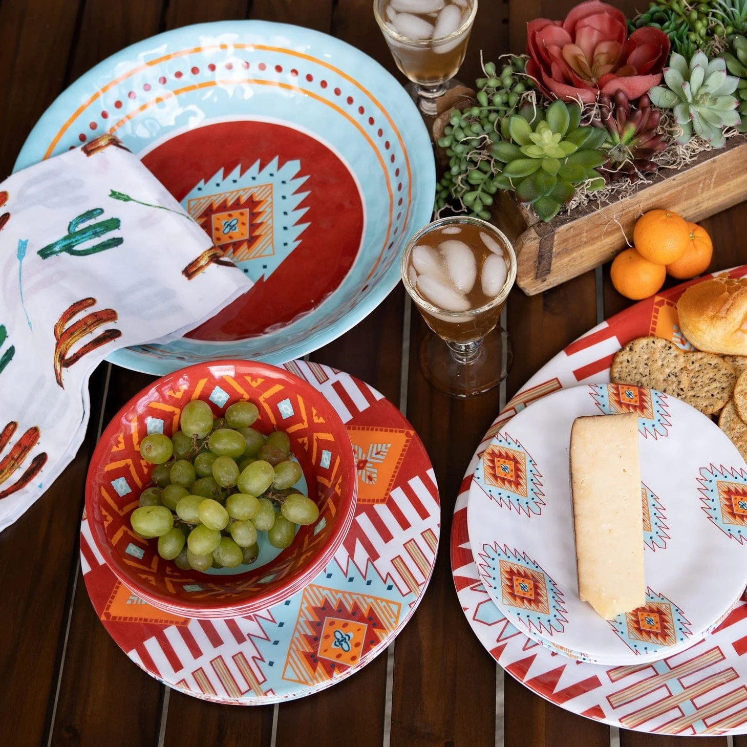 Original Southwest Melamine Set 14 Pc Sophisticated